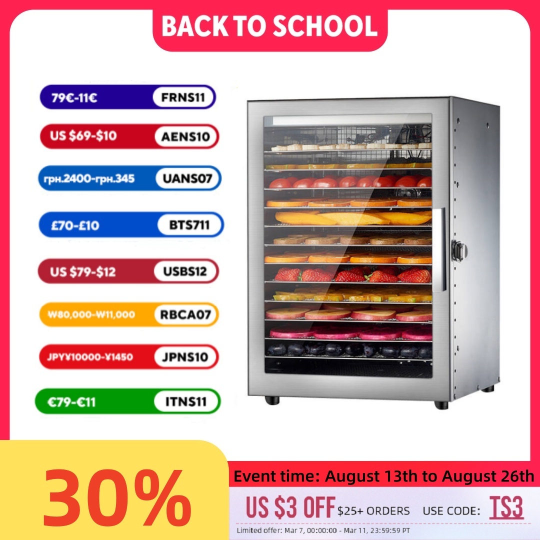 Food Dehydrator Snacks - 220V 110V Dry Fruit Machine Food