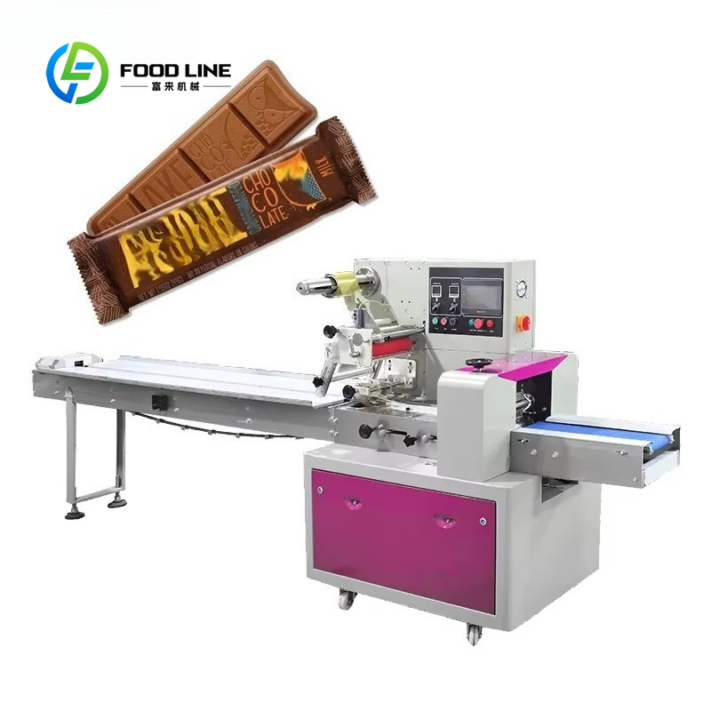 Food Energy Snacks - Automatic Chocolate Bar Flow Packing Machine,