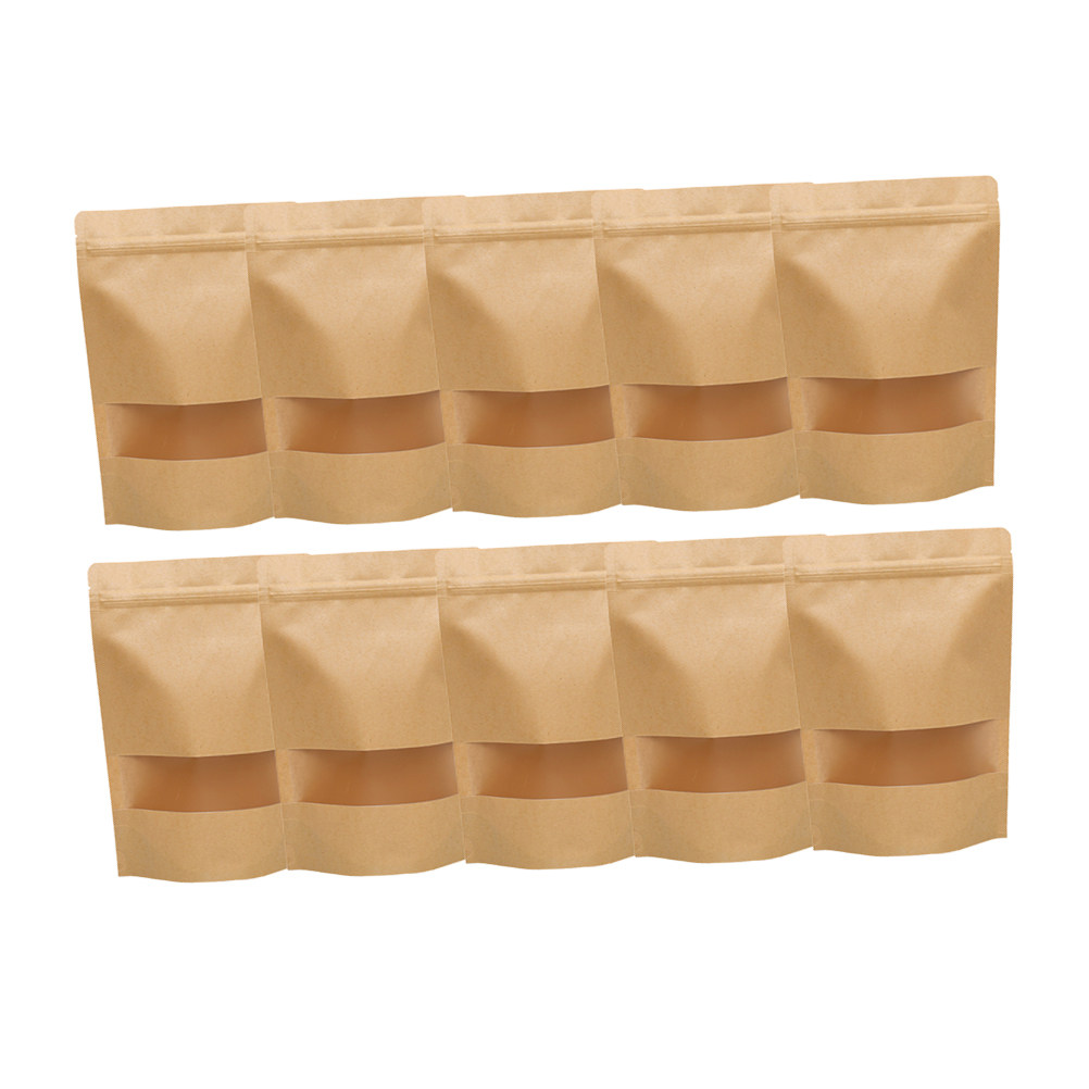 50Pcs Kraft Paper Zipper Seale - огляд і ціна Food Snacks Packaging