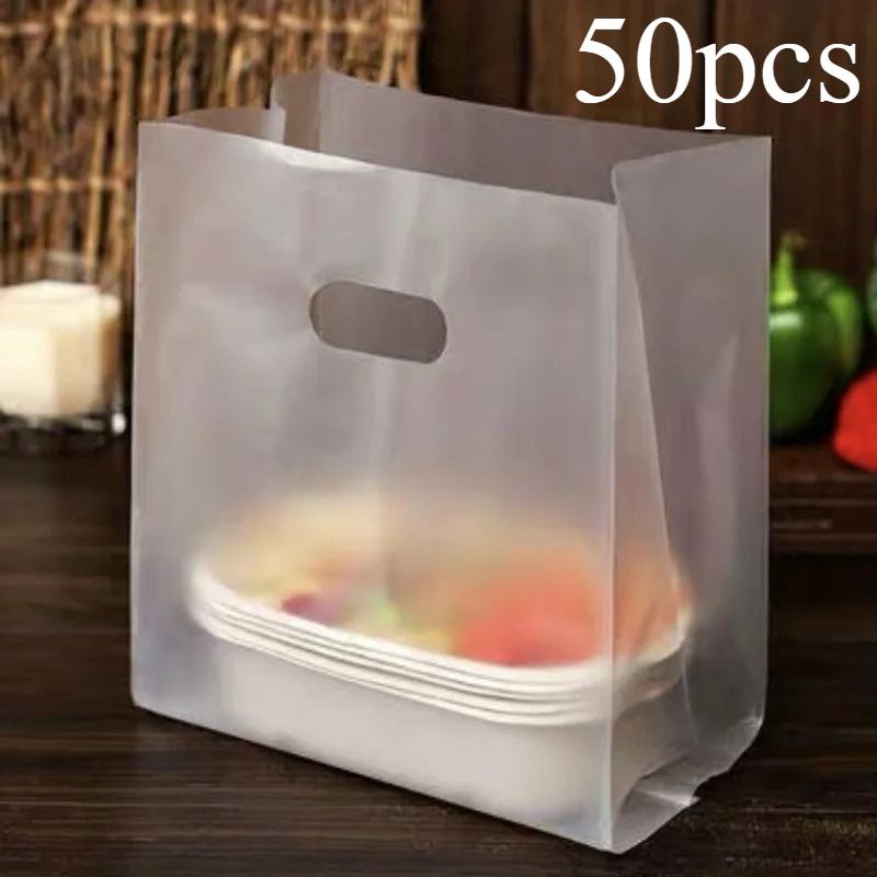 50Pcs Clear Gift Bags with Han - огляд і ціна Food Or Snacks